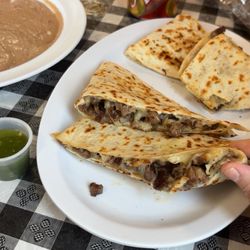 Taqueria Los Gorditos - Cheese Quesadilla (Sola) add Carne Asada