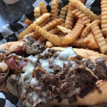 Rick's Cheesesteak Shop - Small Bacon Cheese Steak combo - Cheesesteaks Near Me - Williamsburg, Virginia Rick's Cheesesteak Shop - Small Bacon Cheese Steak combo - Cheesesteaks Near Me - Williamsburg, Virginia