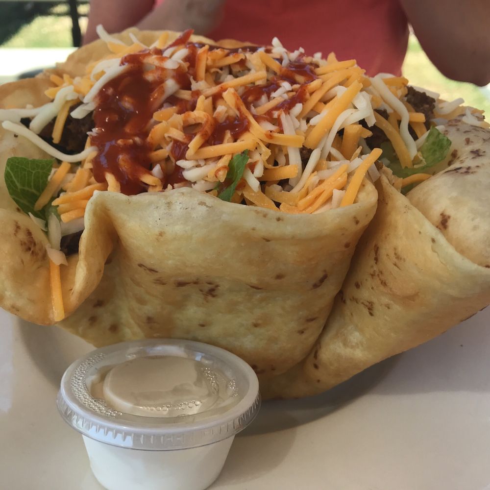 Taco salad is huge! Taco salad is huge!