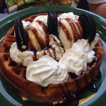 George's - Cookies and Cream waffle! - American Near Me - New York, New York George's - Cookies and Cream waffle! - American Near Me - New York, New York