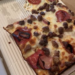 Deep Dish Pan Pizza (Create Your Own) it's a meat lovers Deep Dish Pan Pizza (Create Your Own) it's a meat lovers