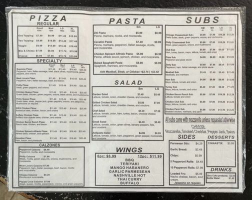 Menu photo 1 Pit Stop Pizza Crossville, TN