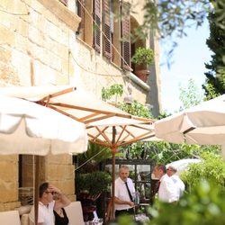 La Colombe d'Or - Patio seating area