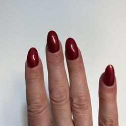 Beautiful red classic nails