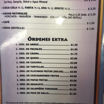 Restaurant Latina - Menu - Salvadoran Near Me - Carrollton, Texas Restaurant Latina - Menu - Salvadoran Near Me - Carrollton, Texas