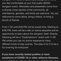 The Crucible - No play allowed but event details said, "More experienced folk come on out after 11:00 PM for open play."