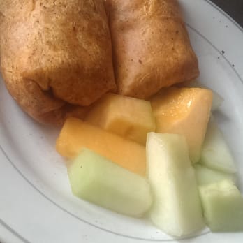 Moonside Bakery & Cafe - Breakfast Veggie and Cheese Burrito with fresh cut melon fruit salad - Bakeries Near Me - Half Moon Bay, California Moonside Bakery & Cafe - Breakfast Veggie and Cheese Burrito with fresh cut melon fruit salad - Bakeries Near Me - Half Moon Bay, California