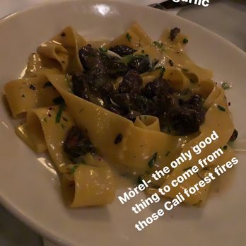 Lupa - Pappardelle with morel mushrooms and white sauce mmmm - Italian Near Me - New York, New York Lupa - Pappardelle with morel mushrooms and white sauce mmmm - Italian Near Me - New York, New York