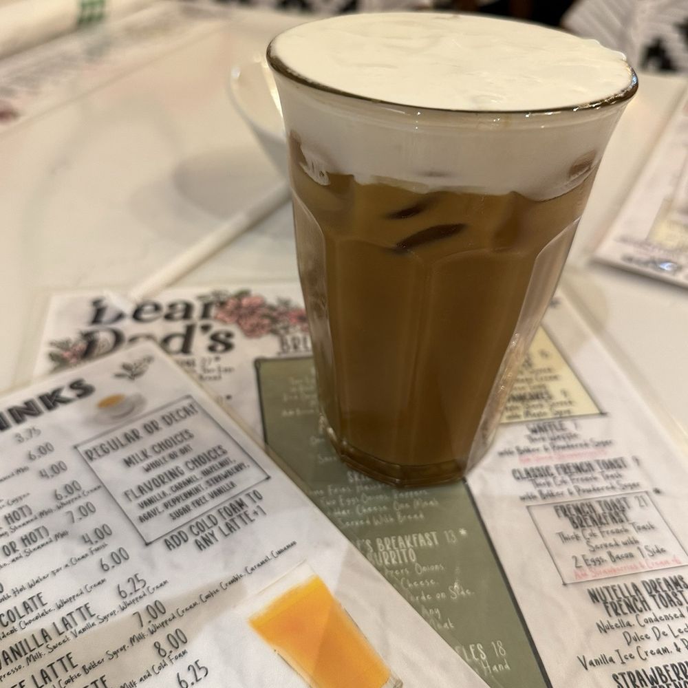 Dear Dad’s - Vanilla latte - Salad Near Me - Greensboro, North Carolina