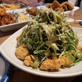 No.1 Plus Chicken - Green Onion Topping Specialty Chicken - Korean Near Me - Dallas, Texas No.1 Plus Chicken - Green Onion Topping Specialty Chicken - Korean Near Me - Dallas, Texas