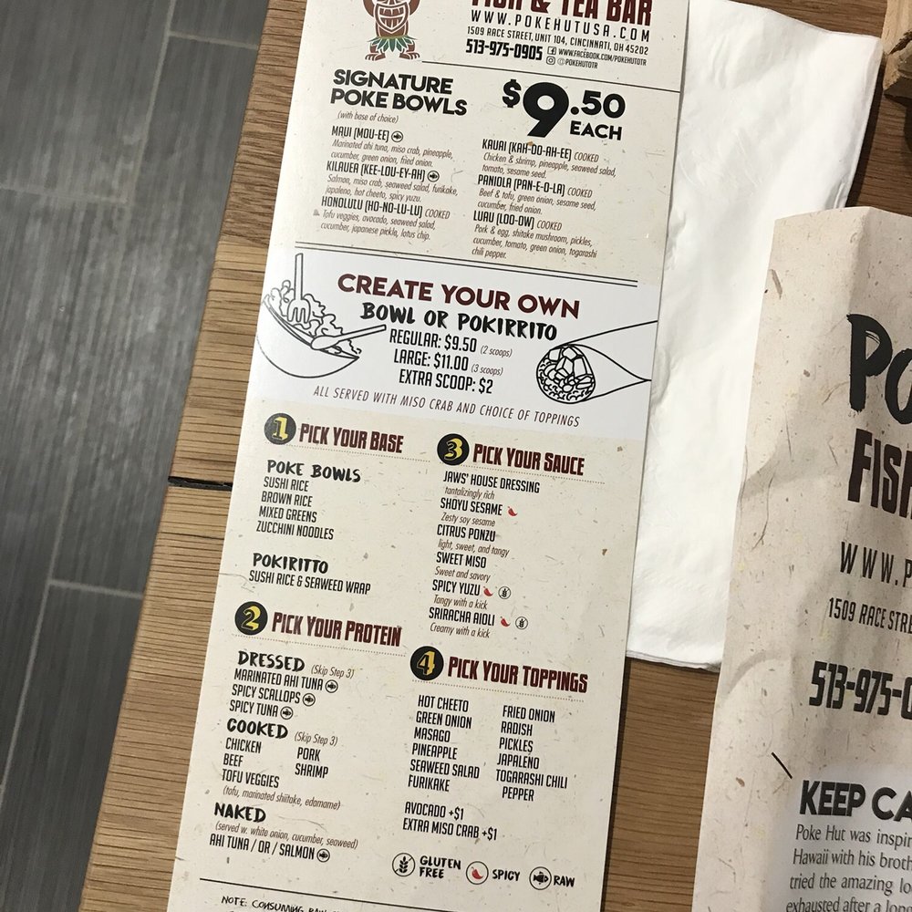 Poke Hut - Menu! - Poke Near Me - Cincinnati, Ohio Poke Hut - Menu! - Poke Near Me - Cincinnati, Ohio