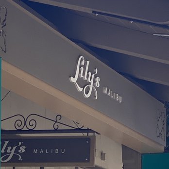 Lily's Malibu - Signage which you cannot see from the street. Just look for all of the people standing around waiting - Burgers Near Me - Malibu, California Lily's Malibu - Signage which you cannot see from the street. Just look for all of the people standing around waiting - Burgers Near Me - Malibu, California