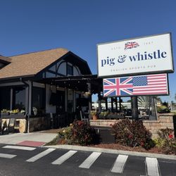 The Pig & Whistle - Exterior. Inside and outside seating.