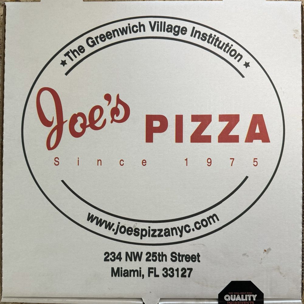 Joe's Pizza - Pizza Near Me - Miami, Florida