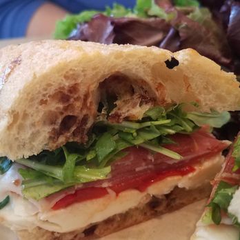 Marjoram And Roux - PROSCIUTTO BAGUETTE Arugula, red pepper tapenade, Buffalo Mozzarella, Aged Balsamic $14 - Cafes Near Me - Great Barrington, Massachusetts Marjoram And Roux - PROSCIUTTO BAGUETTE Arugula, red pepper tapenade, Buffalo Mozzarella, Aged Balsamic $14 - Cafes Near Me - Great Barrington, Massachusetts