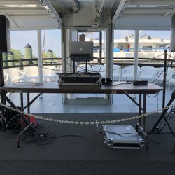 Turn the Table Entertainment DJ Service - Set up for a pizza party for a middle school
