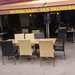 Hôtel Les Palmiers - Foto vom Restaurant.