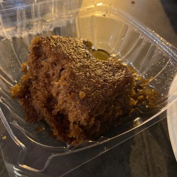 Ela Greek Kitchen - a piece of cake in a plastic container - Greek Near Me - Jersey City, New Jersey
