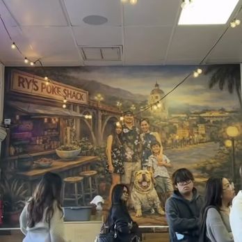 Ry's Poke Shack - Cute mural - Hawaiian Near Me - Pasadena, California Ry's Poke Shack - Cute mural - Hawaiian Near Me - Pasadena, California