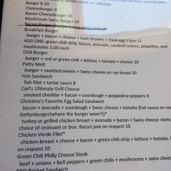 Firehouse Bar & Lounge - Lunch menu, notice the "Gettysburger" where the burger wasn't!
