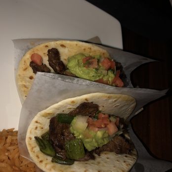 Yard House - Carne Asada tacos w/rice & beans - New American Near Me - Sacramento, California Yard House - Carne Asada tacos w/rice & beans - New American Near Me - Sacramento, California