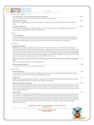 Menu photo 2 Dutch Broad Cafe at Cliffside Cliffside, NC