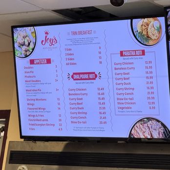 Joy's Roti Delight - Menu - Indian Near Me - Lauderhill, Florida Joy's Roti Delight - Menu - Indian Near Me - Lauderhill, Florida