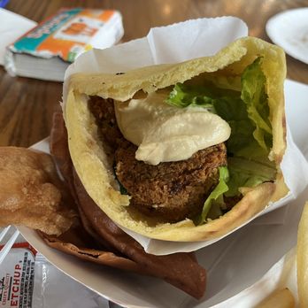 Simon Pure Mediterranean Kitchen - Falafel Pita Sandwich - Mediterranean Near Me - Norwood, Ohio Simon Pure Mediterranean Kitchen - Falafel Pita Sandwich - Mediterranean Near Me - Norwood, Ohio