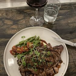 TWH Social - What a ribeye. Gorgeous marbling and char.