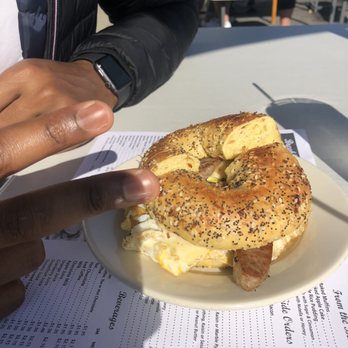 Heidi's Restaurant - Sausage egg and cheese bagel - Diners Near Me - Waltham, Massachusetts