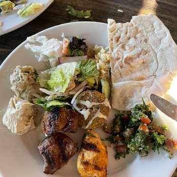 Zaytoon - We shared the kebab combo and the vegetarian choice. - Lebanese Near Me - Santa Barbara, California Zaytoon - We shared the kebab combo and the vegetarian choice. - Lebanese Near Me - Santa Barbara, California