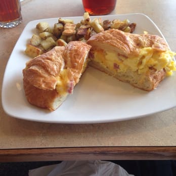 The Great Egg - Denton - Breakfast Croissant Sandwich with ranch potatoes. Looks fab! - Breakfast & Brunch Near Me - Denton, Texas The Great Egg - Denton - Breakfast Croissant Sandwich with ranch potatoes. Looks fab! - Breakfast & Brunch Near Me - Denton, Texas