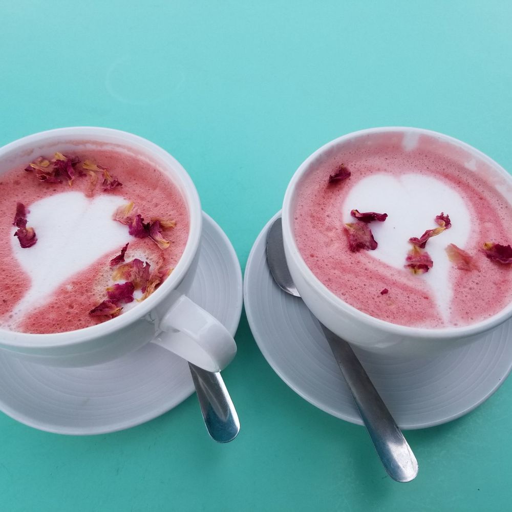 Naked Cafe - Velvet rose latte deliciousness! - Breakfast & Brunch Near Me - Encinitas, California Naked Cafe - Velvet rose latte deliciousness! - Breakfast & Brunch Near Me - Encinitas, California