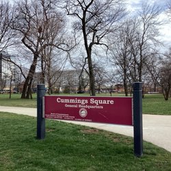 Cummings Square - Entrance sign