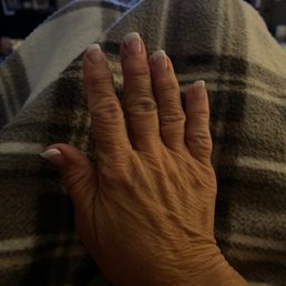 French mani.  Dipped