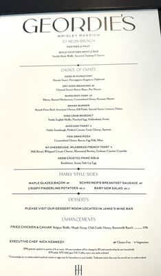 Menu photo 3 Wrigley Mansion Phoenix, AZ Menu photo 3 Wrigley Mansion Phoenix, AZ