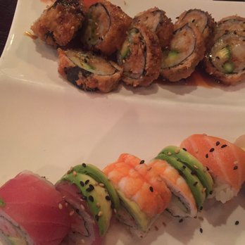Thai Harmony - Rainbow roll and shrimp tempura roll - Sushi Bars Near Me - Winston-Salem, North Carolina