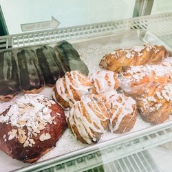Cafe Francais Boulangerie et Patisserie - Chocolate, Bavarian-filled eclairs, almond twists, and fig scones!