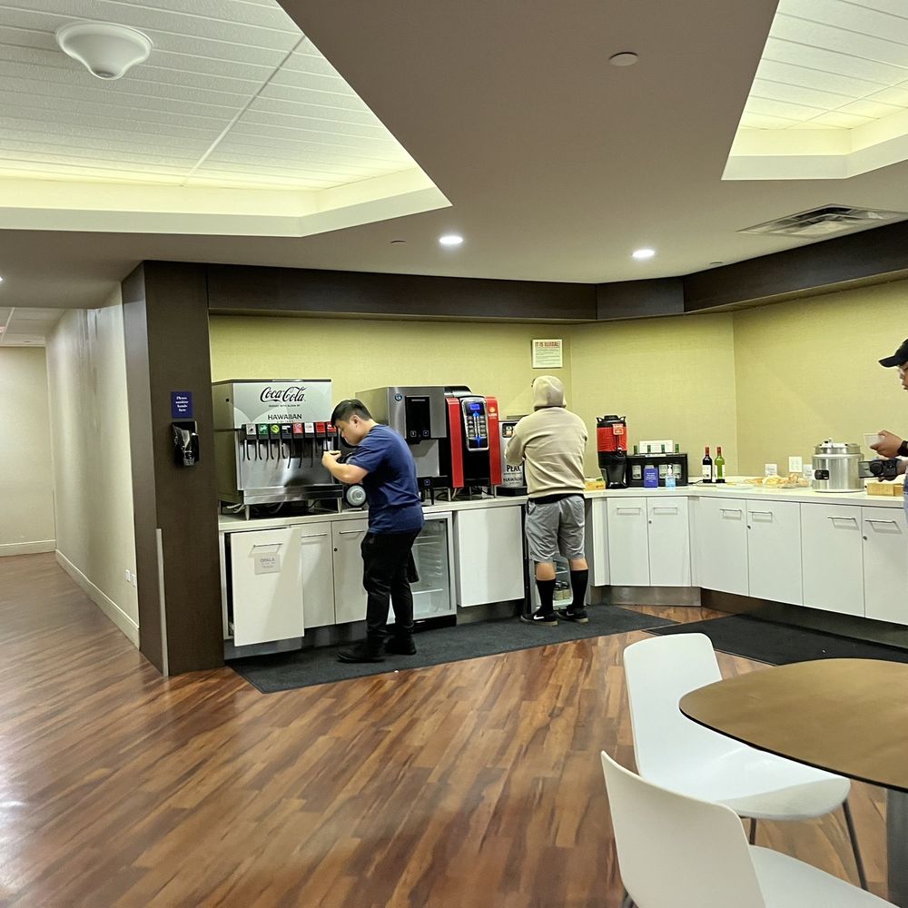 The Plumeria Lounge - Self service food and drink area - Airport Lounges Near Me - Honolulu, Hawaii The Plumeria Lounge - Self service food and drink area - Airport Lounges Near Me - Honolulu, Hawaii