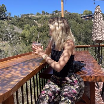 Cafe on 27 - Enjoying the view with my iced coffee - Breakfast & Brunch Near Me - Topanga, California Cafe on 27 - Enjoying the view with my iced coffee - Breakfast & Brunch Near Me - Topanga, California