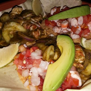 Off The Hook Fish Grill - Ceviche sampler minus the fish because they ran out - Seafood Near Me - Whittier, California Off The Hook Fish Grill - Ceviche sampler minus the fish because they ran out - Seafood Near Me - Whittier, California