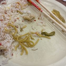 Mandarin House - I had rice with the noodles and the dumpling