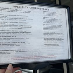 Philly's Best the Cheesesteak Machine - Menu 6/2025