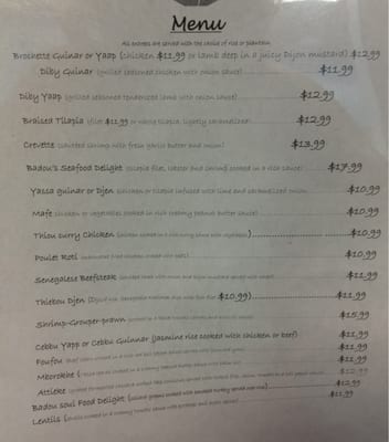 Menu photo 8 Badou Senegalese Cuisine Chicago, IL Menu photo 8 Badou Senegalese Cuisine Chicago, IL