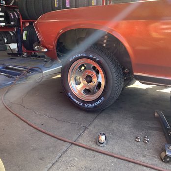 Tire Depot - Mustang being worked on by Carlos. - Tires Near Me - Santa Ana, California Tire Depot - Mustang being worked on by Carlos. - Tires Near Me - Santa Ana, California
