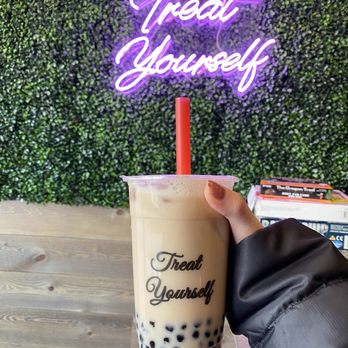Tea and Milk - Had to come back a second time in the same day to try the signature taro milk tea. I got the match Kit Kat the first time. - Bubble Tea Near Me - Astoria, New York Tea and Milk - Had to come back a second time in the same day to try the signature taro milk tea. I got the match Kit Kat the first time. - Bubble Tea Near Me - Astoria, New York