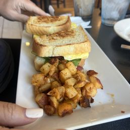 Vegetarian Croissant Breakfast Sandwich