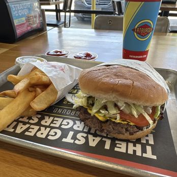 Fatburger & Buffalo's Express - The Large Combo wiithout Onions & Relish - Burgers Near Me - Studio City, California Fatburger & Buffalo's Express - The Large Combo wiithout Onions & Relish - Burgers Near Me - Studio City, California