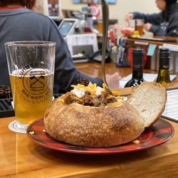 Lumber House Brewery - Flash Burn Pale Ale with a spicy jalapeño finish. Coupled great with a hearty bowl of homemade chili