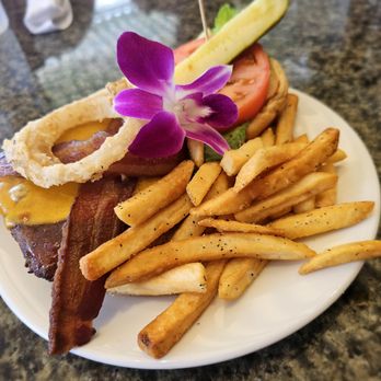 Menehune Grille - Waimea burger, plenty of fries, crispy bacon and juicy burger! - Venues & Event Spaces Near Me - Honolulu, Hawaii Menehune Grille - Waimea burger, plenty of fries, crispy bacon and juicy burger! - Venues & Event Spaces Near Me - Honolulu, Hawaii
